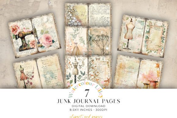 Download Sewing Junk Journal Pages - Premium Resources
